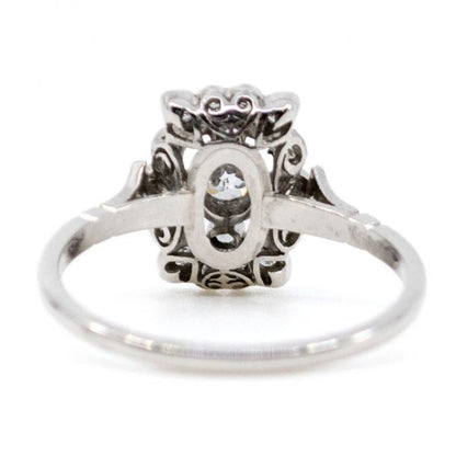 Antique Art Deco Diamond Platinum Ring