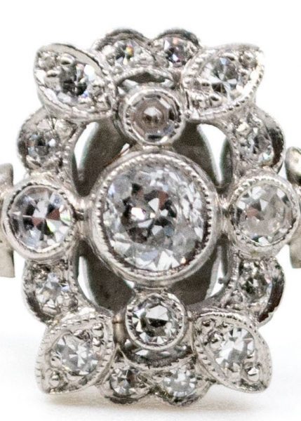 Antique Art Deco Diamond Platinum Ring