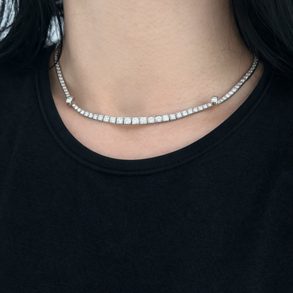 Art Deco Oscar Heyman 8ct Diamond Necklace in Platinum, 8cts