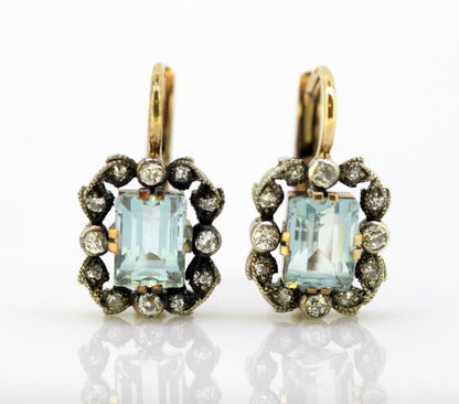 Antique Belle Époque Aquamarine and Diamond Suite