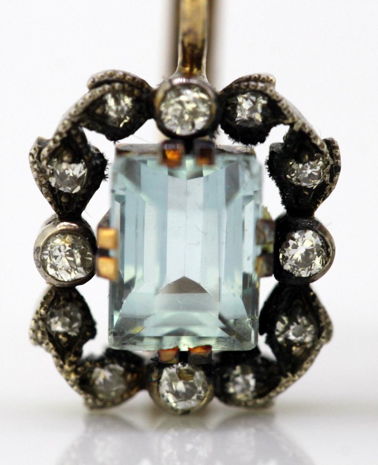 Antique Belle Époque Aquamarine and Diamond Suite