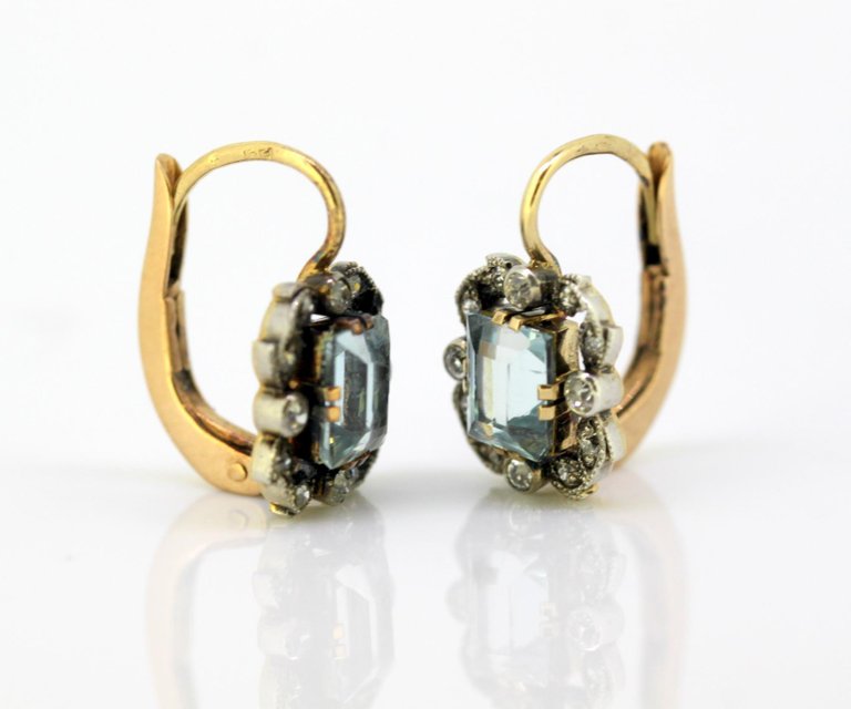 Antique Belle Époque Aquamarine and Diamond Suite