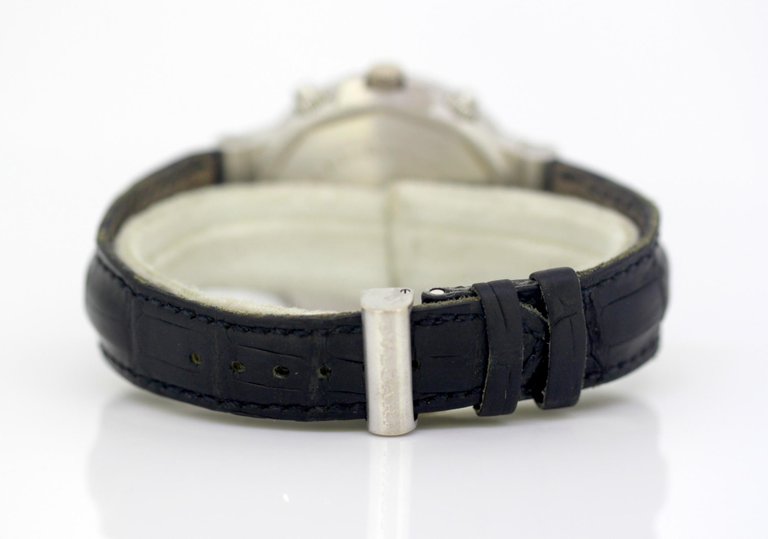 Vintage Bvlgari "Diagono" men's automatic wristwatch set in 18ct white gold.