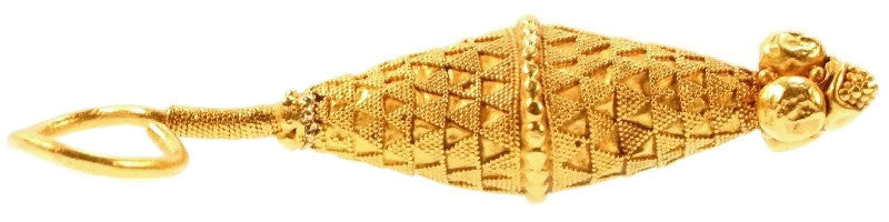 Ancient Yellow Gold Granulated Earring