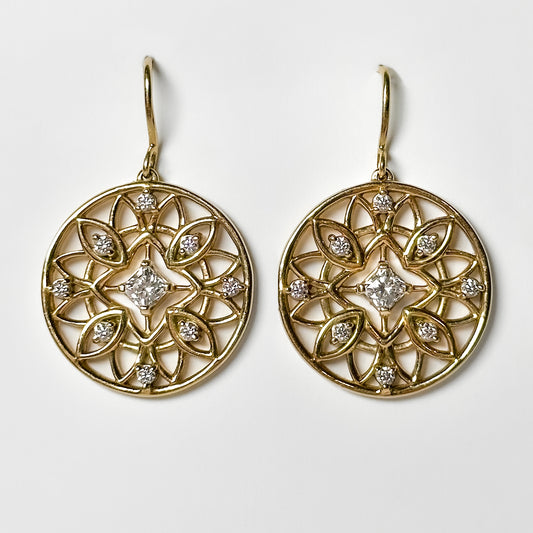 Heart on Fire HOF Drop Earrings