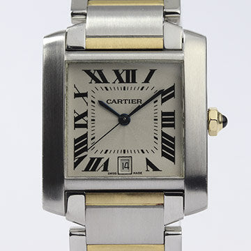 Cartier Tank Francaise 28mm Steel and Gold Automatic Wrist Watch
