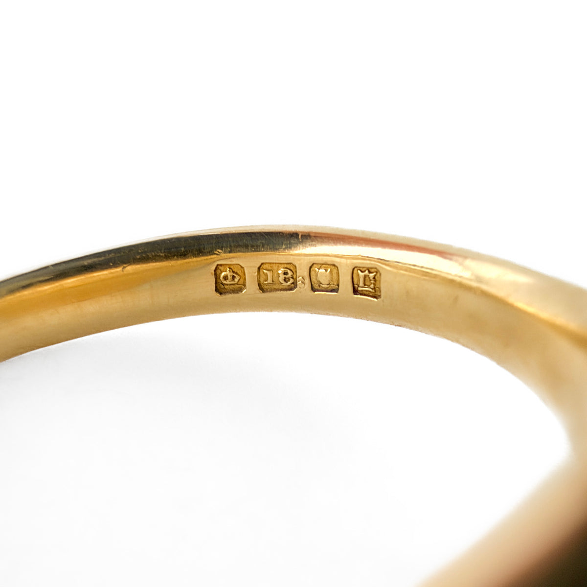 1918 Lynx &amp; Motto Intaglio Signet Ring