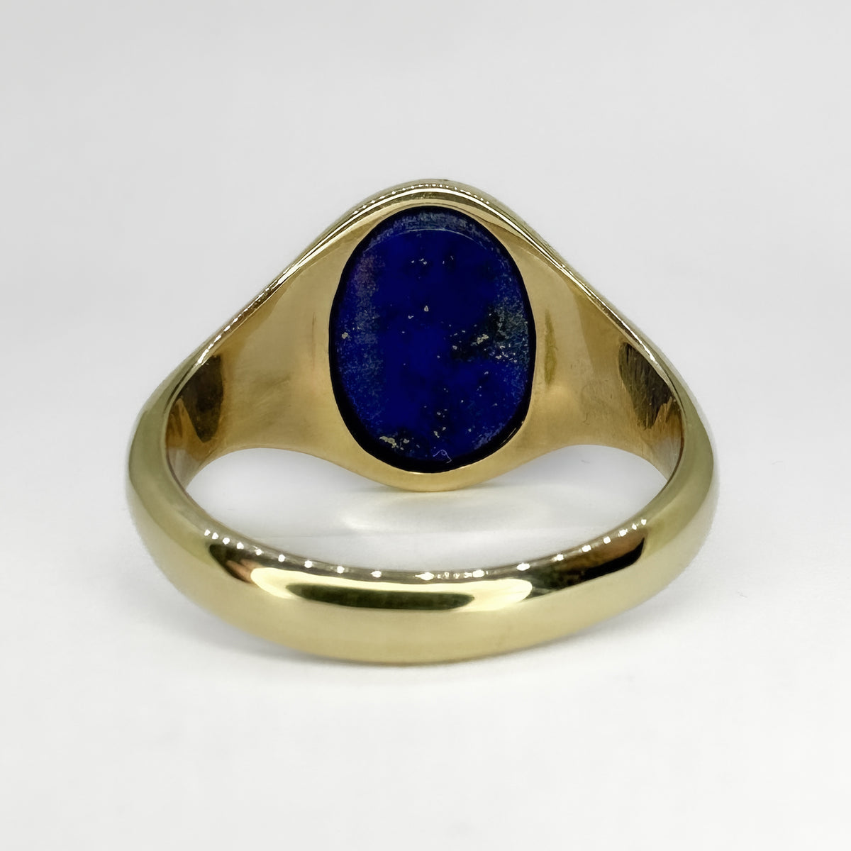 Lapis Oval Signet Ring