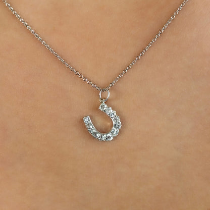 Edwardian Diamond Horseshoe Pendant