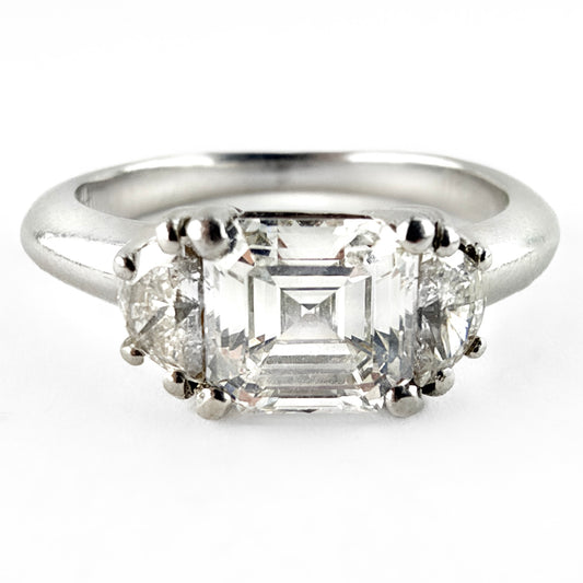 Millennium 1.34ct Three-Stone Diamond Engagement Ring by HIRSH