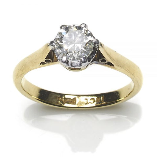 Single Stone Diamond Engagement Ring