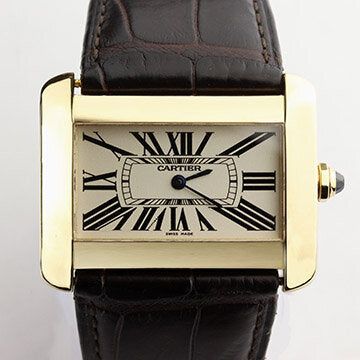 Cartier Tank Divan Large Model 18ct Yellow Gold Rectangular