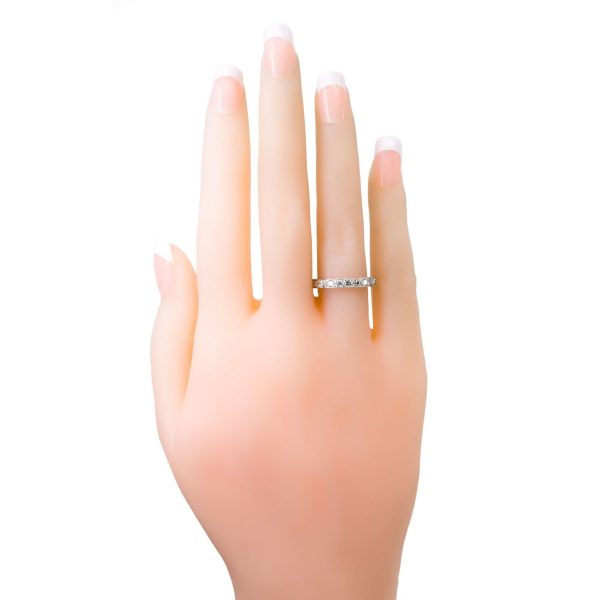 Antique Art Deco Old Mine Cut Diamond Eternity Ring