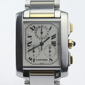 Cartier Tank Francaise Chronograph Stainless Steel and Gold Quartz