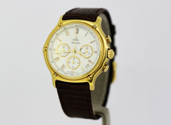Vintage Ebel 1911 Men's Chronograph Watch in 18ct Gold, circa 1990s