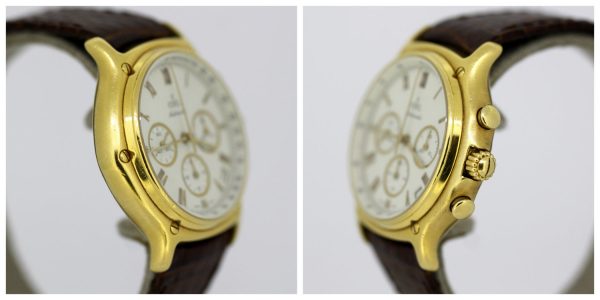 Vintage Ebel 1911 Men's Chronograph Watch in 18ct Gold, circa 1990s