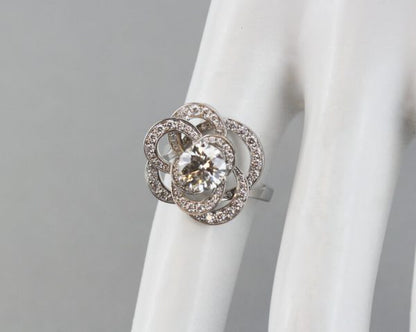 Chanel Fil de Camélia Diamond Ring in 18ct White Gold