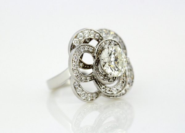 Chanel Fil de Camélia Diamond Ring in 18ct White Gold