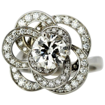 Chanel Fil de Camélia Diamond Ring in 18ct White Gold