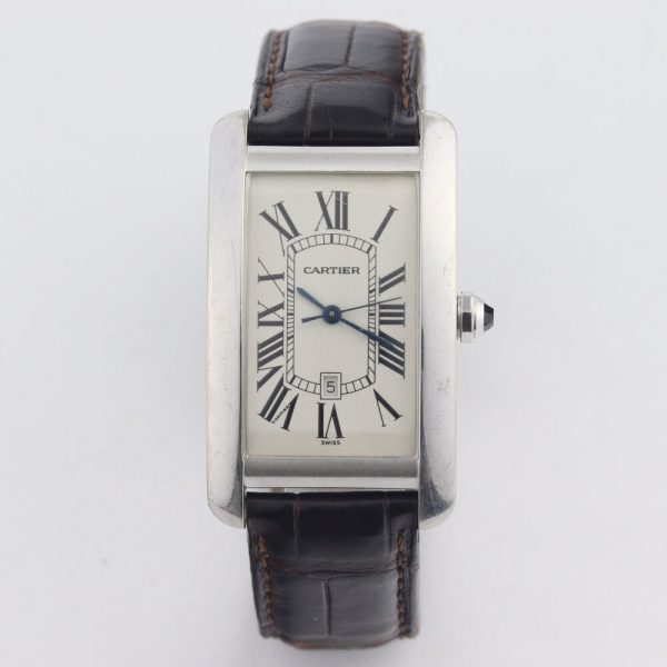 Cartier Tank Americaine 18ct White Gold 1741 Automatic, Box and Papers