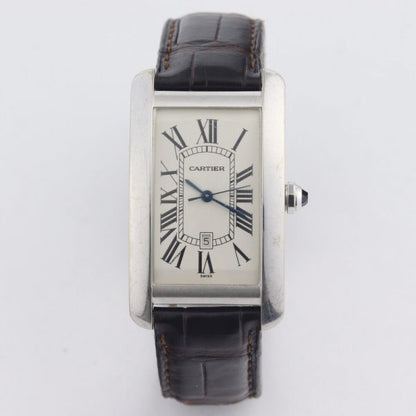 Cartier Tank Americaine 18ct White Gold 1741 Automatic, Box and Papers