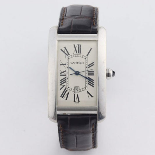Cartier Tank Americaine 18ct White Gold 1741 Automatic, Box and Papers