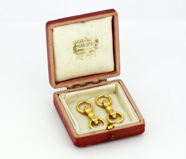 Vintage Cartier 18ct Yellow Gold Cufflinks, Circa 1990s