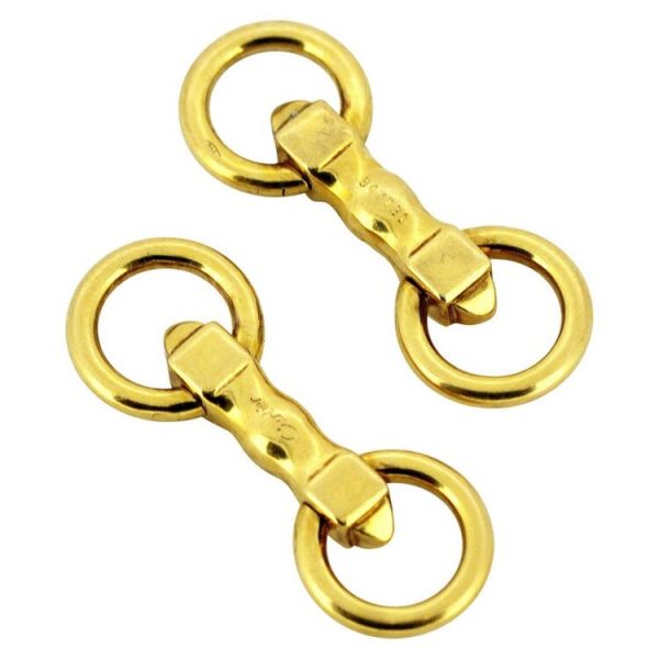 Vintage Cartier 18ct Yellow Gold Cufflinks, Circa 1990s