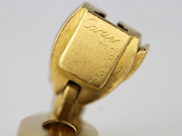 Vintage Cartier Diamond Set 18ct Yellow Gold Bracelet