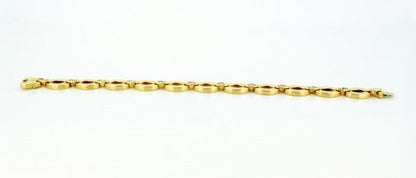 Vintage Cartier Diamond Set 18ct Yellow Gold Bracelet