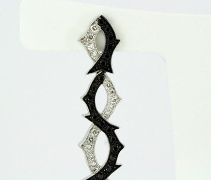 Stephen Webster Black and White Diamond Earrings, 18ct White Gold