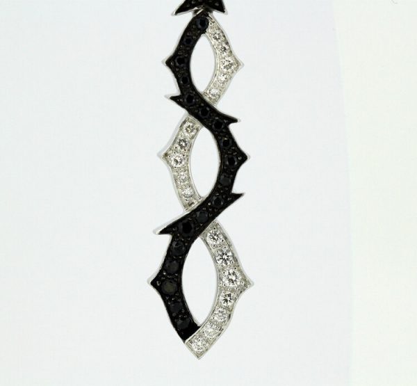 Stephen Webster Black and White Diamond Earrings, 18ct White Gold
