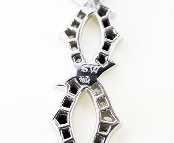 Stephen Webster Black and White Diamond Earrings, 18ct White Gold