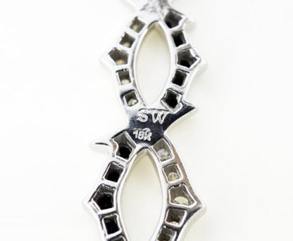 Stephen Webster Black and White Diamond Earrings, 18ct White Gold