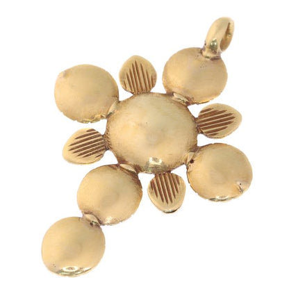 Georgian Rose Cut Diamond Cross Pendant, 18ct Yellow Gold, c.1790