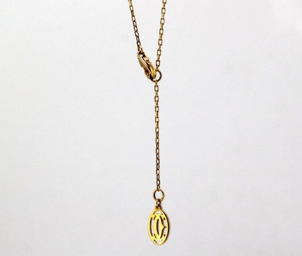 Cartier Diamond Set 18ct Yellow Gold Necklace