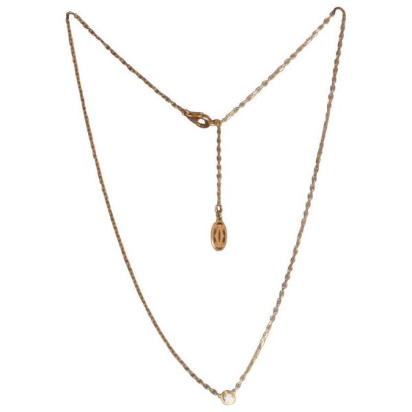 Cartier Diamond Set 18ct Yellow Gold Necklace