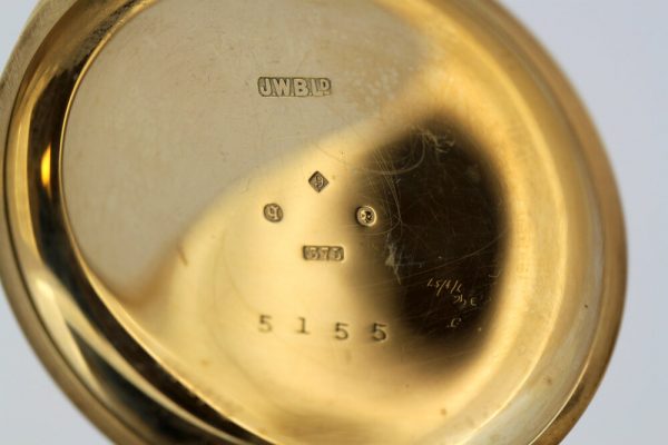 Antique JW Benson Gold Pocket Watch, Circa 1931
