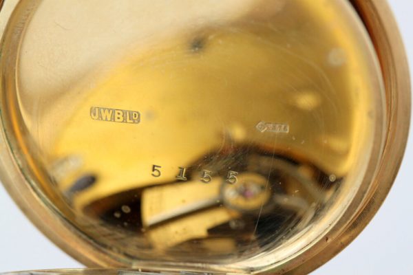 Antique JW Benson Gold Pocket Watch, Circa 1931