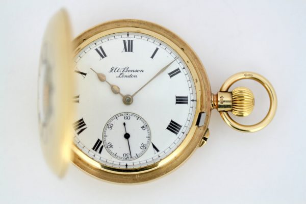 Antique JW Benson Gold Pocket Watch, Circa 1931