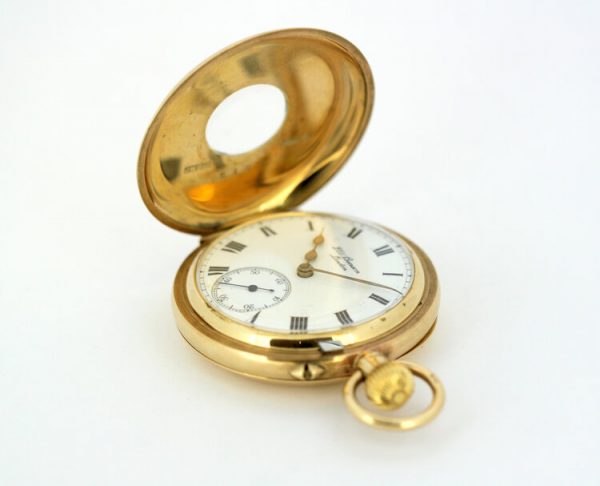 Antique JW Benson Gold Pocket Watch, Circa 1931