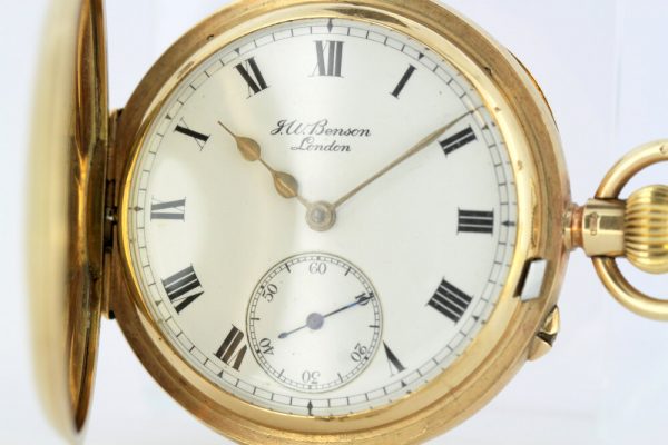 Antique JW Benson Gold Pocket Watch, Circa 1931