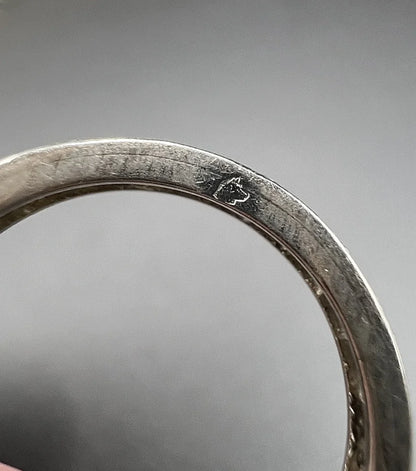 Antique Diamond Full Eternity Ring In Platinum