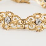 French antique gold bracelet 1900 open work Jewellery Discovery London