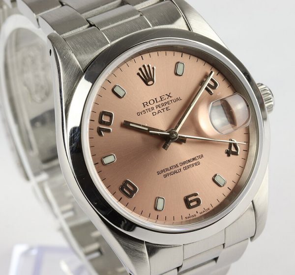 Rolex Oyster Perpetual Date 34mm Steel 15200 Automatic, Copper Dial