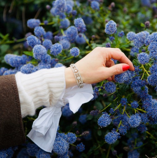 Antique Belle Epoque 4.15ct Diamond Bracelet in Platinum