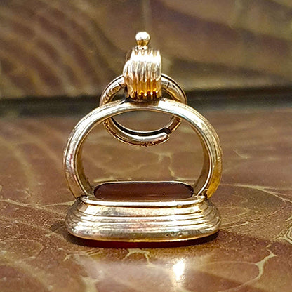 Antique Carved Cornelian Intaglio Fob Seal of Charles James Fox (1749-1806), English Circa 1805-10