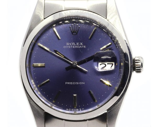Vintage Rolex Oysterdate Precision 6694 Stainless Steel Manual Watch, Circa 1973