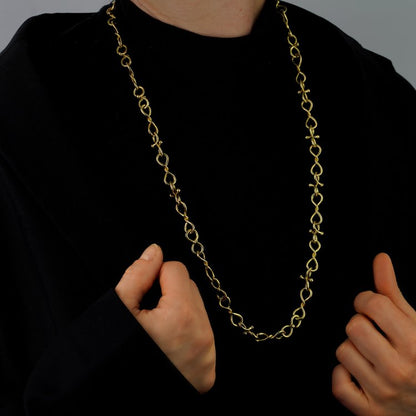 Vintage Tiffany and Co 18ct Yellow Gold Fancy Link Chain Necklace