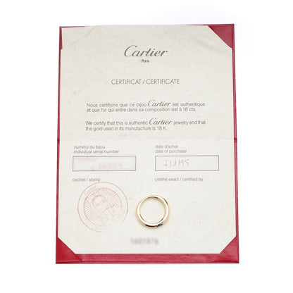 Cartier Ellipse Sapphire 18ct Yellow Gold Band Ring